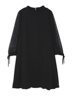 DOT TULLE SLEEVE/ブラック(010)