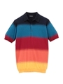 JOHN SMEDLEY グラデーションポロニット/レッド系(361)