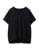 Vネックヘムコットンニット/グレー(012)