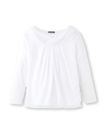 [L]シフォンプルオーバー/ホワイト(002)