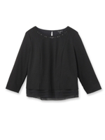 [L]レイヤード風コンパクトプルオーバー/ホワイト(001)