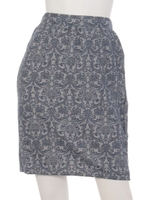 【Aunt Marie's】リボンボリュームスカート/NVY