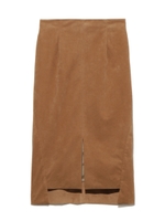 アシメタイトスウェードスカート/BEG