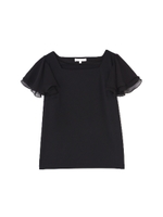 エアリースリーブカットソー/ブラック(010)