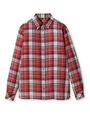 キュプラチェックシャツ/ワインレッド(263)