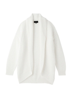 ジオメトリックニットトッパーカーディガン/オフホワイト(003)