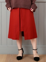 センタータックスカート/ブラウン