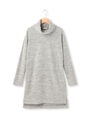 タートルネックニットソーワンピース/ライトグレー(011)