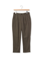 テーパードストレッチパンツ/カーキ(027)