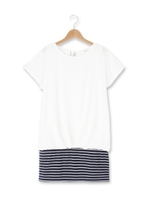 ドッキングボーダーワンピース/ホワイト系(002)