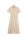 ◆ブロードサロペットワンピース/ライトベージュ(051)