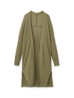 リブニットロングカーディガン/ライトグレー(011)