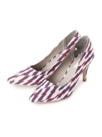 幾何学柄パンプス/ベージュ(152)