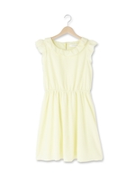 変織ジョーゼットワンピース/レモンイエロー(031)