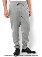 【AZUL by moussy】STONES裏起毛リブパンツ/T.GRY