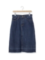 カットオフデニムスカート/ネイビー(093)