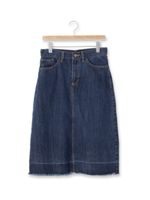 カットオフデニムスカート/ネイビー(093)