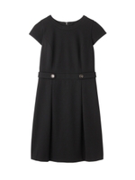 ダブルジャージワンピース/ブラック(019)