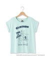 ◆トムとジェリーTシャツ/ライトグリーン (021)