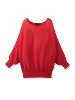 ドルマンニットプルオーバー/レッド(062)