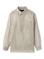 ベーシックストライプシャツ/ネイビー(393)