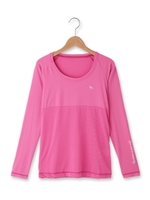 メッシュ切り替えスポーツインナー/ラズベリーピンク(073)