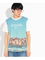 サマープリントTシャツ/ライトオレンジ(166)