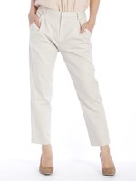 タックパンツ/ベージュ