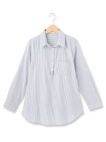 フレアスキッパーシャツ/ライトブルー(091)