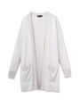 レーヨンベーシックロングカーディガン/ライトグレー(011)