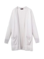 レーヨンベーシックロングカーディガン/ライトグレー(011)