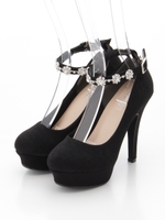 【eledemyu selection】CLアンクルストラップストームパンプス/ホワイト