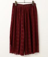 チェック柄チュールスカーチョ