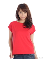 ボートネックTシャツ/オフホワイト