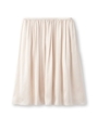 消しプリーツサテンスカート/ライトベージュ(051)