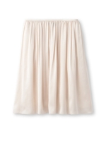 消しプリーツサテンスカート/ライトベージュ(051)