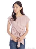 ノットTシャツ/グレー