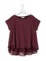 シフォンレイヤードカットソー/オフホワイト(003)