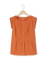 ピンタックブラウス/ホワイト(001)