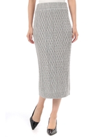 【AZUL ENCANTO】コットンケーブルミディ丈スカート/T.GRY