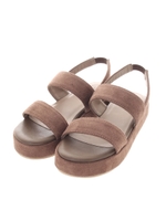 【AZUL by moussy】スウェード調厚底サンダル/D/BEG