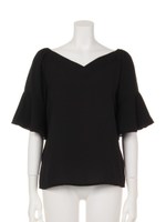 【chille anap】オフショルフレアスリーブトップス/WH