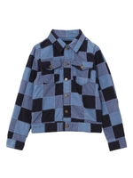 PATCH WORK JACKET/ブルー