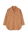 ビッグフォルムシャツ/ベージュ(040)