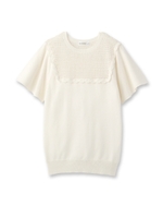 フレアスリーブニット/イエロー系(030)