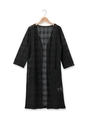 レースロングシャツ/ブラック(019)