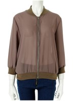シアーブルゾンジャケット/モカ