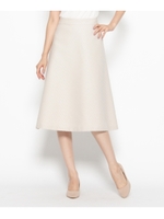 バイアスストライプミモレ丈スカート/ライトベージュ(051)