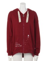 コビニャー耳付きラウンドパーカ/アイボリー