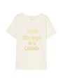 【O】箔フプリントロゴTシャツ/BLACK
